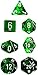 Chessex Polyhedral 7-Die Translucent Dice Set - Green
