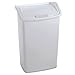 Rubbermaid,White Dual-Action Swing Lid Trash Can, 11.25 Gallon, for Home/Kitchen/Bathroom/Garbage