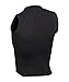 Lemorecn Mens Wetsuits Top Premium Neoprene 3mm Zipper Diving Vest (2095black-XL)