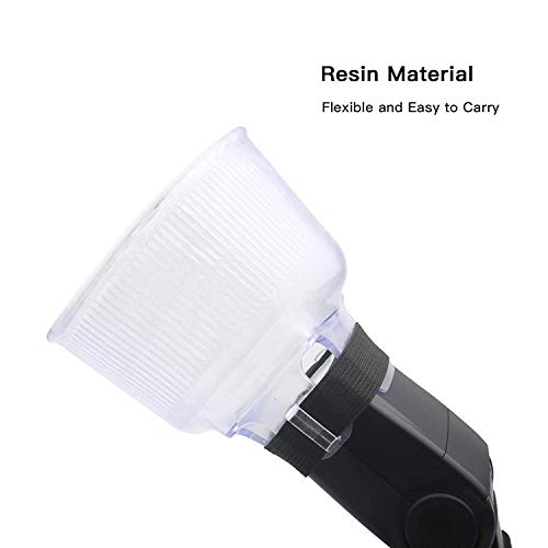 SHOOT Adjustable Lambancy Dome Flash Speedlight Diffuser for Canon 420EX 430EX 550EX 580EX 580EX II 600EX Nikon SB600 SB700 SB800 SB900 SB910 Sony - Thumbnail 4