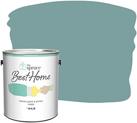 The Spruce Best Home by KILZ Interior Paint & Primer in One, Antique Teal, Matte, 1 Gallon