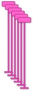 5000 Pink 3'' Standard Tagging Gun Barb/Fasteners - Retail, Office, Boutique Supplies