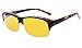 Eyekepper 94% Anti-Blue Light Blocking Fitover Glasses,Wear Over Reading and Prescription Glasses with Yellow Tinted Lenses Anti Reflective,Glare and Eyestrain, Tortoise