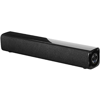 Mini Soundbar, PC Sound Bar with 3.5mm AUX Input and Wireless Bluetooth for PC, Tablet, Cellphone, Projector