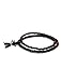 Black 108 0.6cm Prayer Beads Tibetan Buddhist Mala Buddha Bracelet Rosary Wooden Bangle Jewelry