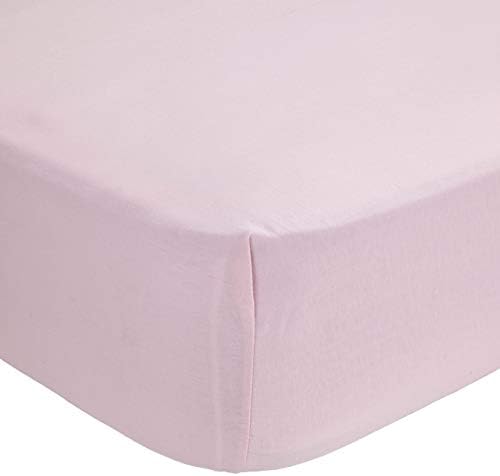 Abstract Fitted Bed Sheets Soft Jersey Comfort Deep Pocket (33" X 75" Pink)