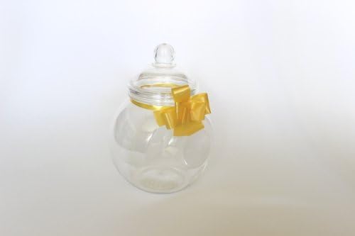 Victorian Cookie Jar x6 650ml with Clear Victorian Lid by plastic jar
