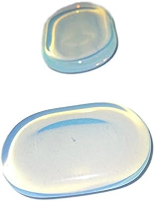 2pc Premium Quality Opalite Crystal Healing Gemstone Smooth Polished Flat Worry Stones