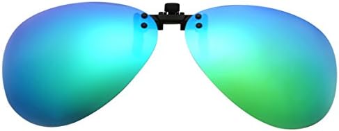 JOLITCHION Clip On Aviator Sunglasses Polarized Flip up Lenses UV400 Driving Men Women clip Glasses