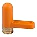 Ultimate Arms Gear Short Tab 9mm Pistol Handgun Rifle Empty Chamber Ejectable Long Safety Flag Load Indicator Device Polymer & Brass Bottom Orange Dummy Ammunition Ammo Shell Round with Lanyard String Loop Hole to Attach