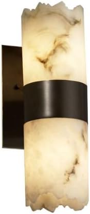 Justice Design FAL-8762-12-DBRZ Dakota 2-Up/Down Light Wall Sconce, Choose Finish: Dark Bronze Finish, Choose Lamping Option: Standard Lamping
