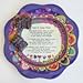 Natural Life Giving Plate Melamine, Purple Floral