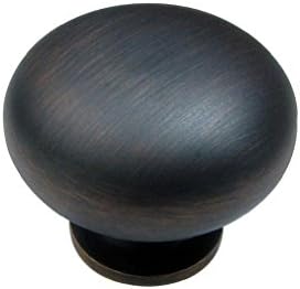 Box of 10 Oil Rubbed Bronze 1-1/4" Cabinet Knobs