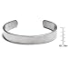 Chisel Brushed Stainless Steel Cuff Bangle Bracelet
