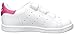 adidas Originals Kids Stan Smith Sneaker, White/White/Bold Pink, 6 US Unisex Toddler