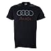 Audi Distressed Logo on a Black T Shirt