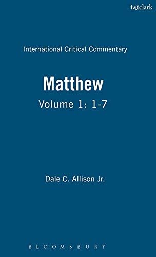Commentary on Matthew VIII-XVIII: A Critical and Exegetical