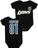 Detroit Lions Calvin Johnson NFL Newborn Creeper Bodysuit