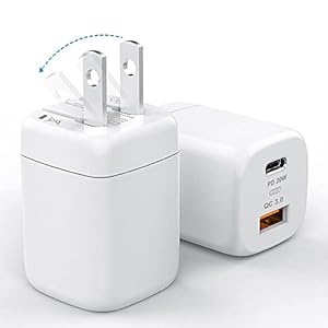 PD充電器 20W iPhone13対応 2ポートType-c 急速充電器 USB-C＆USB -A/PD対応【PSE認証済】