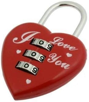 I Love You Red Heart Password Lock Mini Cartoon Lock Novelty Padlock Combination Valentine S Day Gift Buy Online At Best Price In Uae Amazon Ae