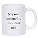 Funny Coffee Mug Let's Keep Annoyance To A Minimum Today The Office Coffee Tea Cup with Funny saythings Novelty Mugs Funny Mugs for Coworkers Boss Friends Men Women White Elephant