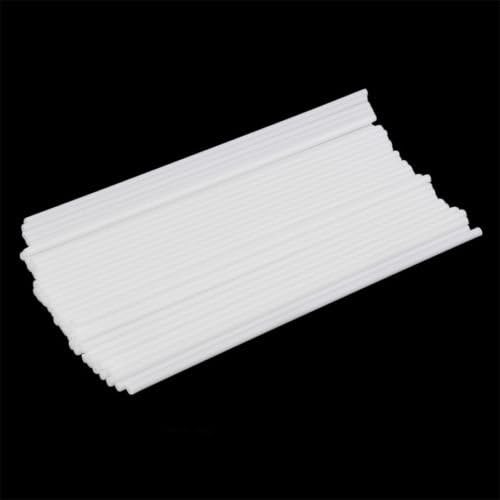 Alicenter(TM) 50Pcs Plastic Sucker Tubes Sticks for Candy Chocolate Cake Lollipop Popsicle H