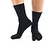 V-Toe Black Solid Casual Flip Flop Tabi Big Toe Socks