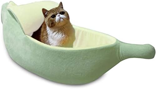 Pet Grow Cute Banana Cat Bed House Pet Bed Soft Cat Cuddle Bed Lovely Pet Supplies For Cats Kittens Bed Yellow Extra Large Green Banana Amazon Com Au Pet Supplies