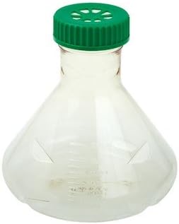 CELLTREAT Scientific Products 229865 Vented Sterile Fernbach Flasks with Baffled Bottom, 2 L, Individually Wrapped; 6/cs