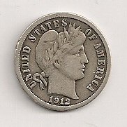 1912 Barber Dime