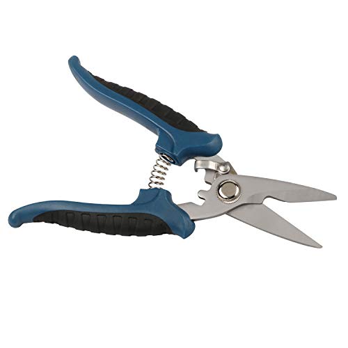 GETUHAND Garden Shears,Straight Pruning Shears Garden Scissors with Straight Stainless Steel Blades for Arranging Flowers, Trimming Plants and Harvesting Herbs, Fruits or Vegetables