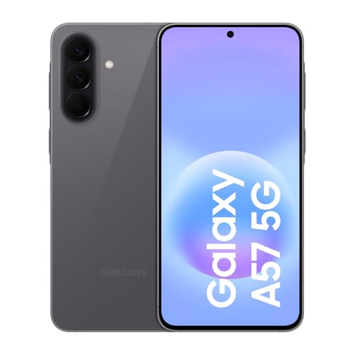 Samsung Galaxy A57 5G, Schlankes AI-Smartphone, Awesome Intelligence, 128 GB Speicherplatz, 50 MP Weitwinkel-Kamera, Bis zu 2 Tage Akkulaufzeit, IP68