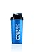 Core150® Attitude Shaker - Blue - 35oz Protein Shaker Bottle. Contains easy stack removable storage with 3 compartments