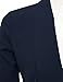 JJ Perfection Women's Lightweight Chiffon Ruched Sleeve Open-Front Blazer Navy 2XL