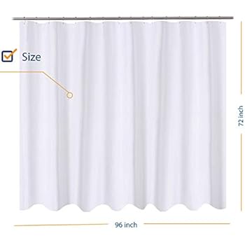 Amazon Com N Y Home Fabric Shower Curtain Liner Oversize 96 X 72