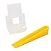 200PCS Tile Wedges Spacers Kit, WHOSEE Flooring Tile Leveling System, Tiling for Uneven Floor, Walls 100PCS Lippage Clips + 100PCS Wedges
