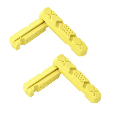 4 x replacement brake pad inserts for Fibrax BROMPTON bikes YELLOW