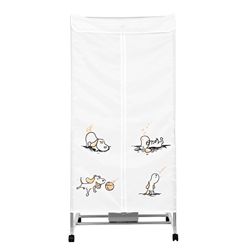 Garment Rack, Detachable Clothes Racks with Wheels, Clothes Dryer/Heater - Thumbnail 3