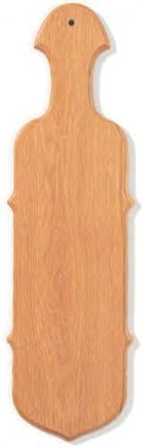 Official Greek Fraternity/Sorority Paddle, Round Style, Solid Oak, Finished, Extremely High Quality (22 x 6.5 inches)