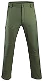 Men’s Warm Fleece Lined Pants Softshell Outdoor Hiking Ski Water Resistant Windproof Trousers