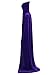 ALIZIWAY Hooded Cloak Full Long Velvet Cape for Halloween Cosplay Costume Cloak Blue 06PS