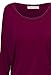 Women's Scoop Neck Long Dolman Sleeve Stretch Knit Casual Maternity Tunic Top