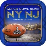 Super Bowl XLVIII Dessert Plates Super Bowl Party Supplies