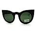 Oversized Round Cateye Sunglasses Womens Vintage Retro Eyewear