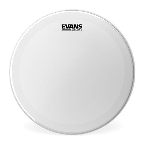 Evans Genera Coated Snare Drum Head - 13 Snare Drum Head - Balanced Attack, Short Sustain, and Dark Tone - 13 Inch - Made in the USA