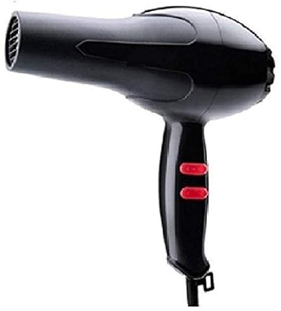 Samdhiyala 1800W Professional Hot and Cold Blow Hair Dryers with 2 Switch Speed Setting and Thin Styling Nozzle, Diffuser for Men and Women (Black)