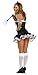 Roma Costume 2 Piece Super Sexy Maid, Black, Small/Medium