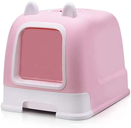 猫のトイレボックス 猫のトイレトレイ完全に囲まれた大きな猫トイレ