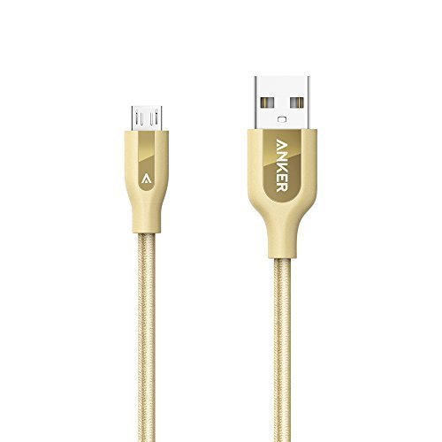 Anker PowerLine+ Micro USB (3ft) The Premium and Durable Cable [Double Braided Nylon] for Samsung, Nexus, LG, Motorola, Android Smartphones and More