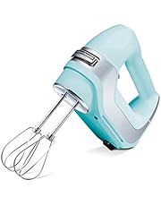 Hamilton Beach Professional 5-Speed Electric Hand Mixer with Snap-On Storage Case, QuickBurst, Stainless Steel Twisted Wire Beaters and Whisk, Mint (62658)